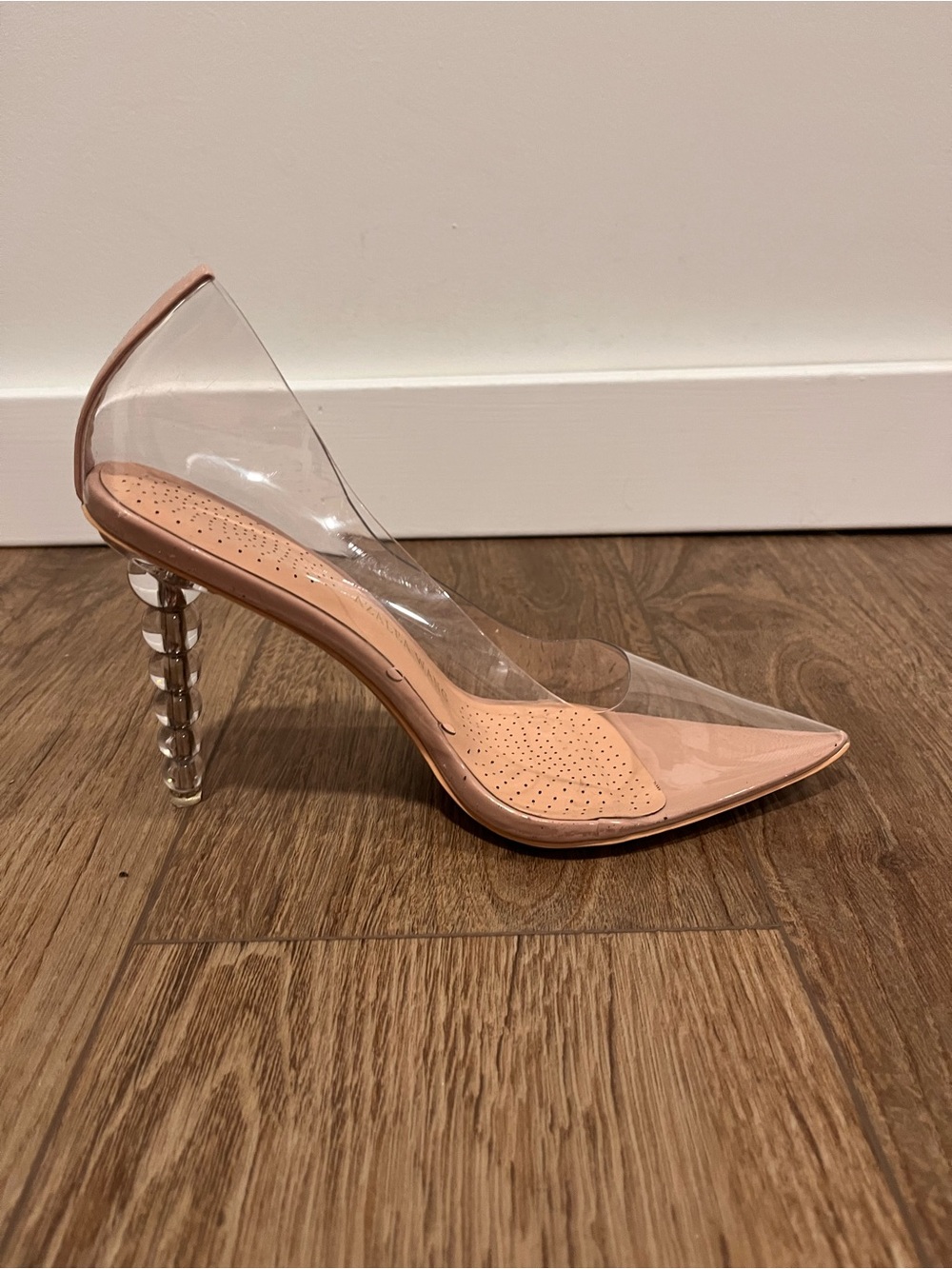Azalea Wang nude/ transparent heels - Picture 8 of 12
